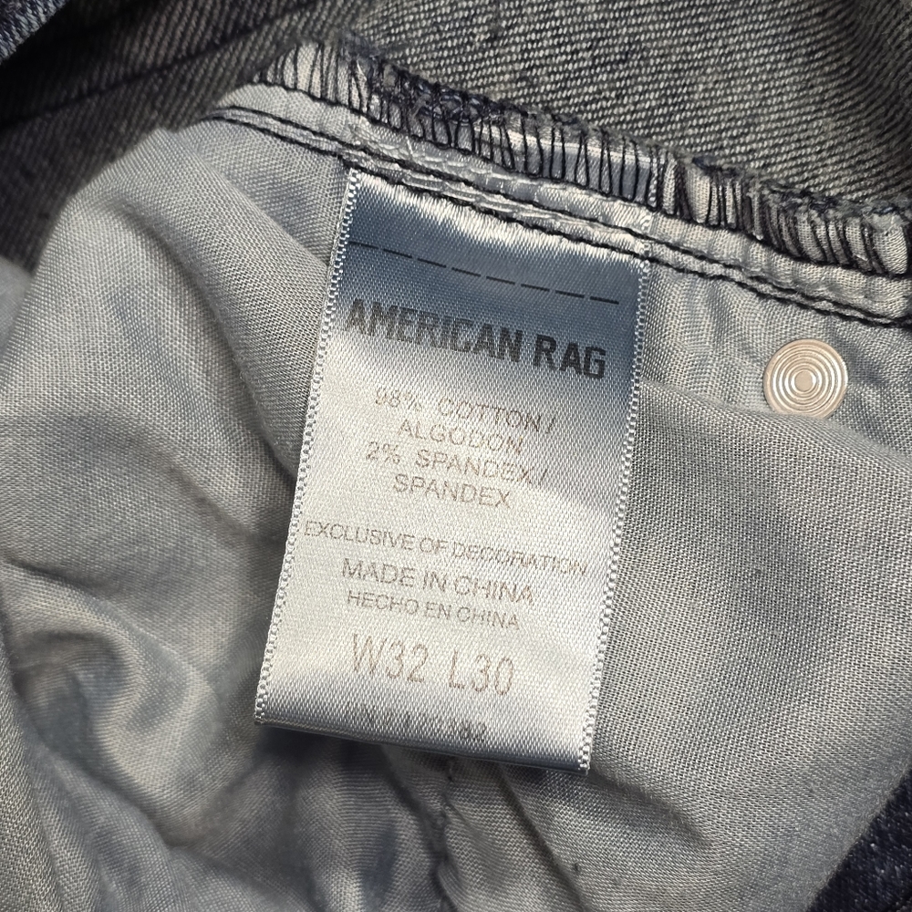 American Rag 32x30 Denim Jeans Slim Fit Stretch Mens Clarke AR23S-01SL NEW - Picture 10 of 12